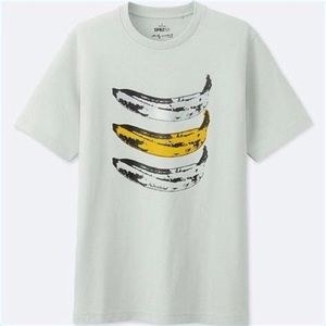 ⚪️ UNIQLO Andy Warhol Banana 🍌 Shirt ⚪️
